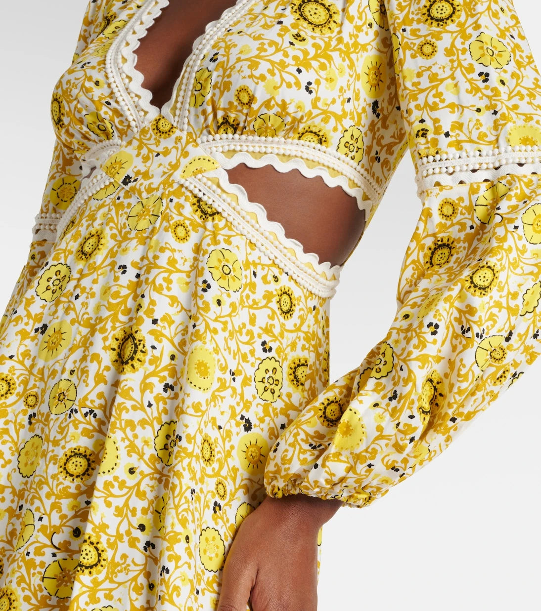 Diane von Furstenberg - Kimmie printed cutout twill minidress