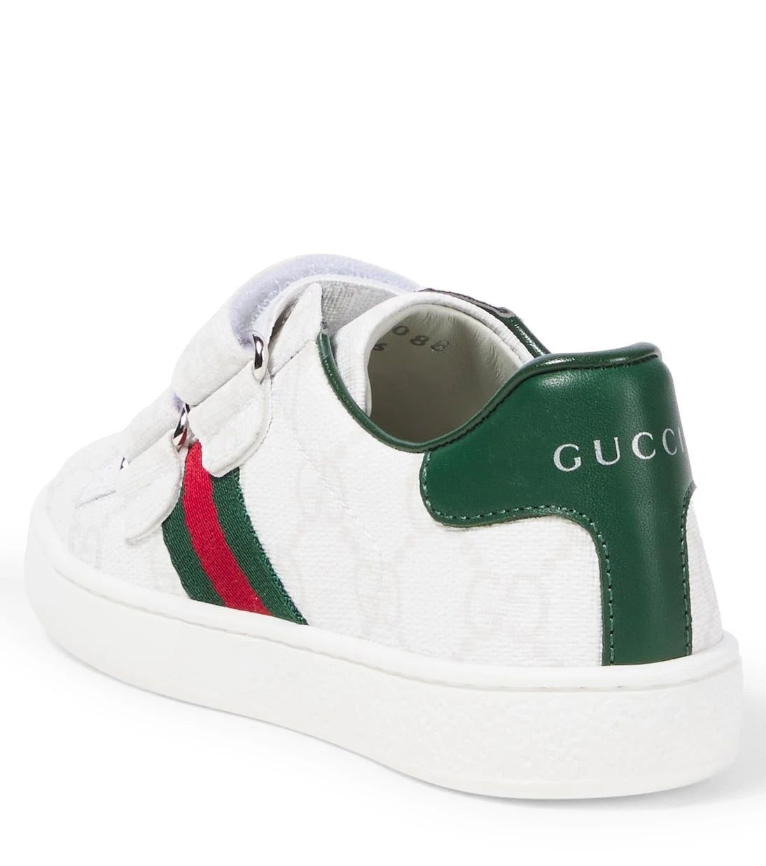 Gucci Kids - Web leather sneakers