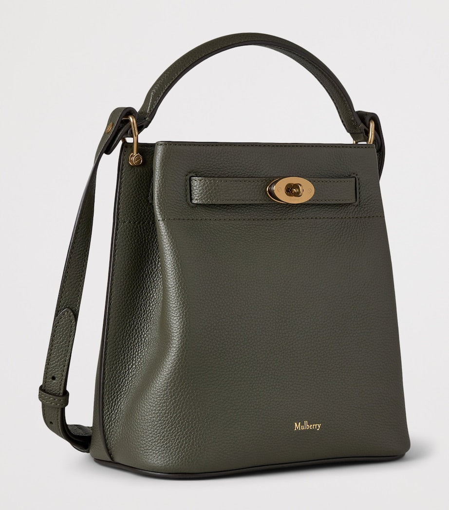 Leather Islington Bucket Bag JUNIPER GREEN