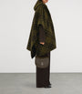 Burberry Beige Reversible Wool Check Hooded Cape
