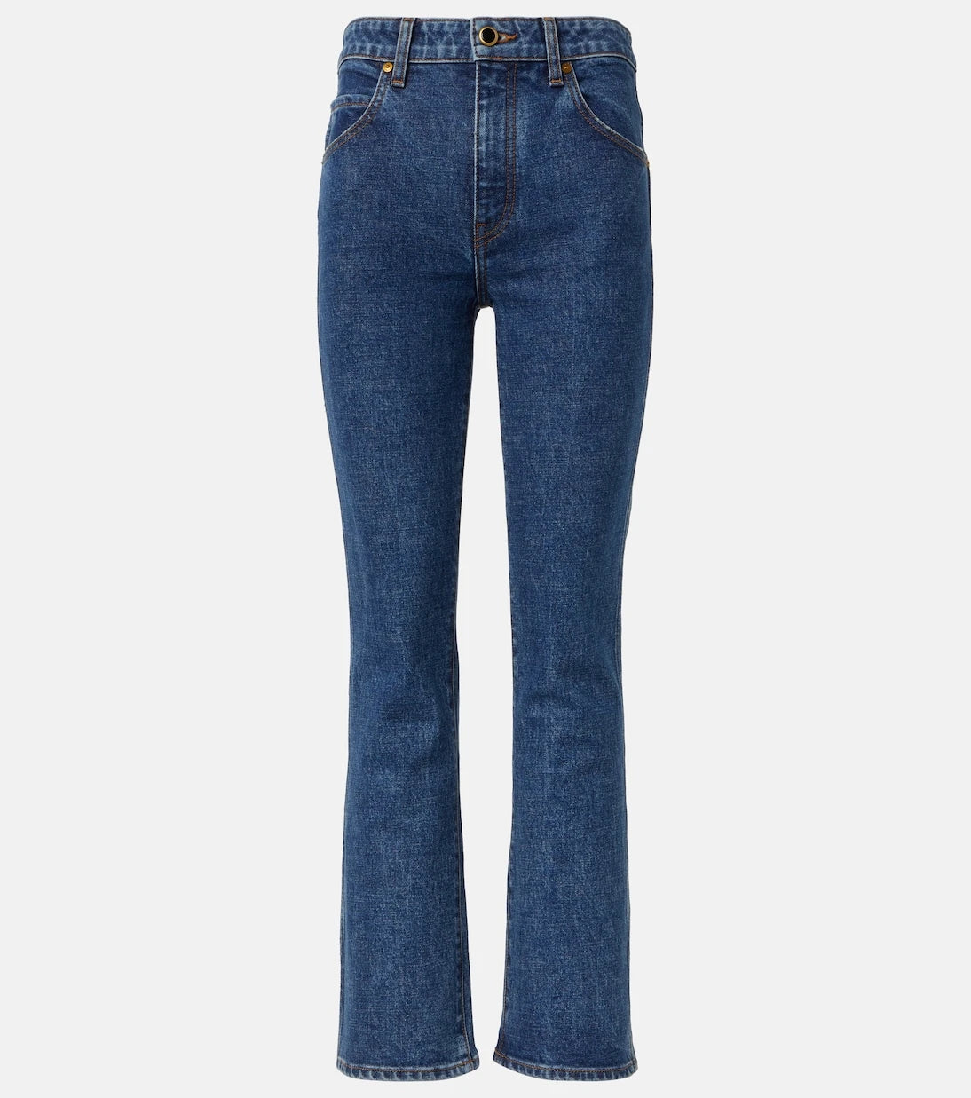 Khaite - Vivian cropped bootcut jeans