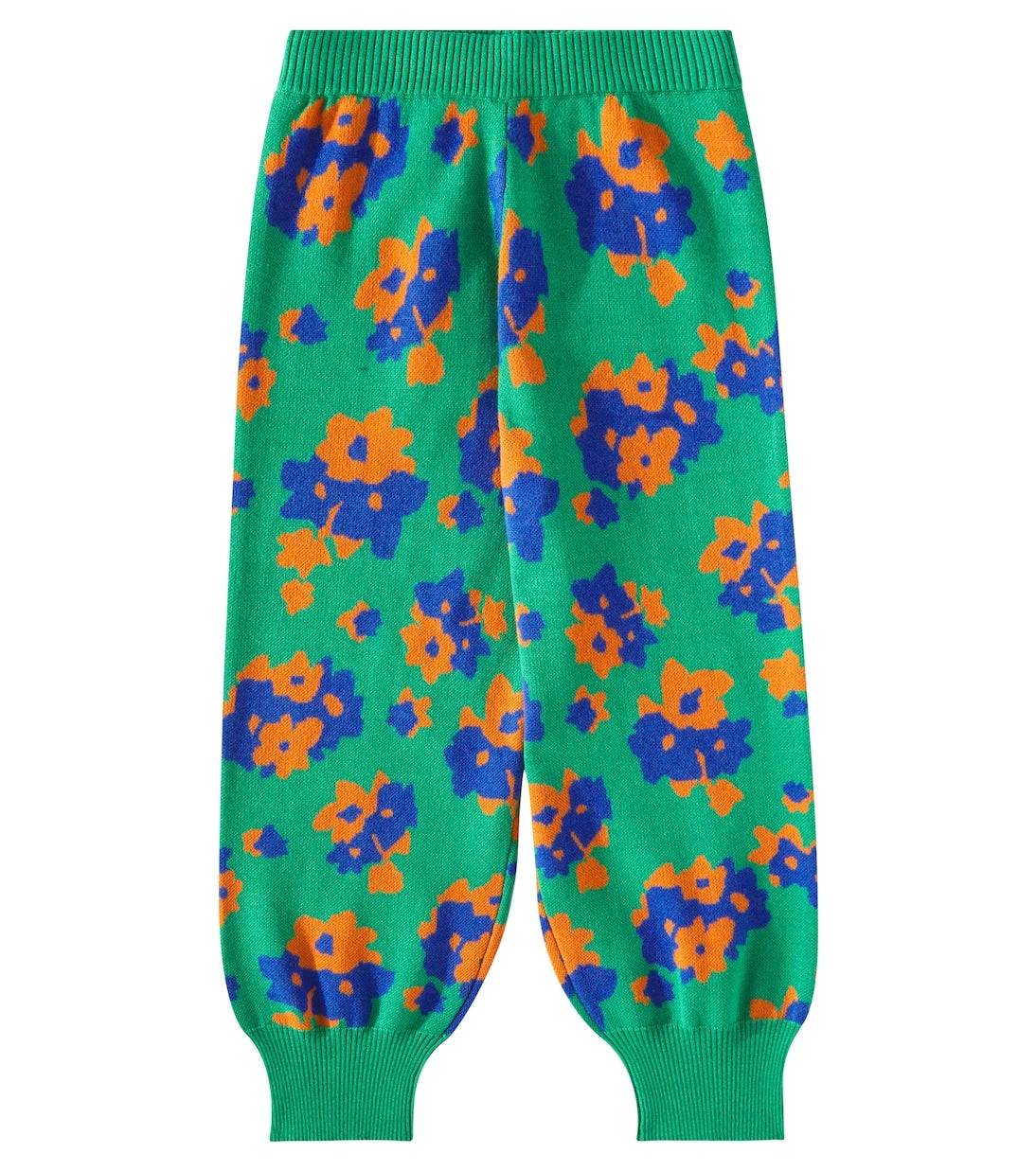 Tinycottons - Flowers cotton and wool wide-leg pants