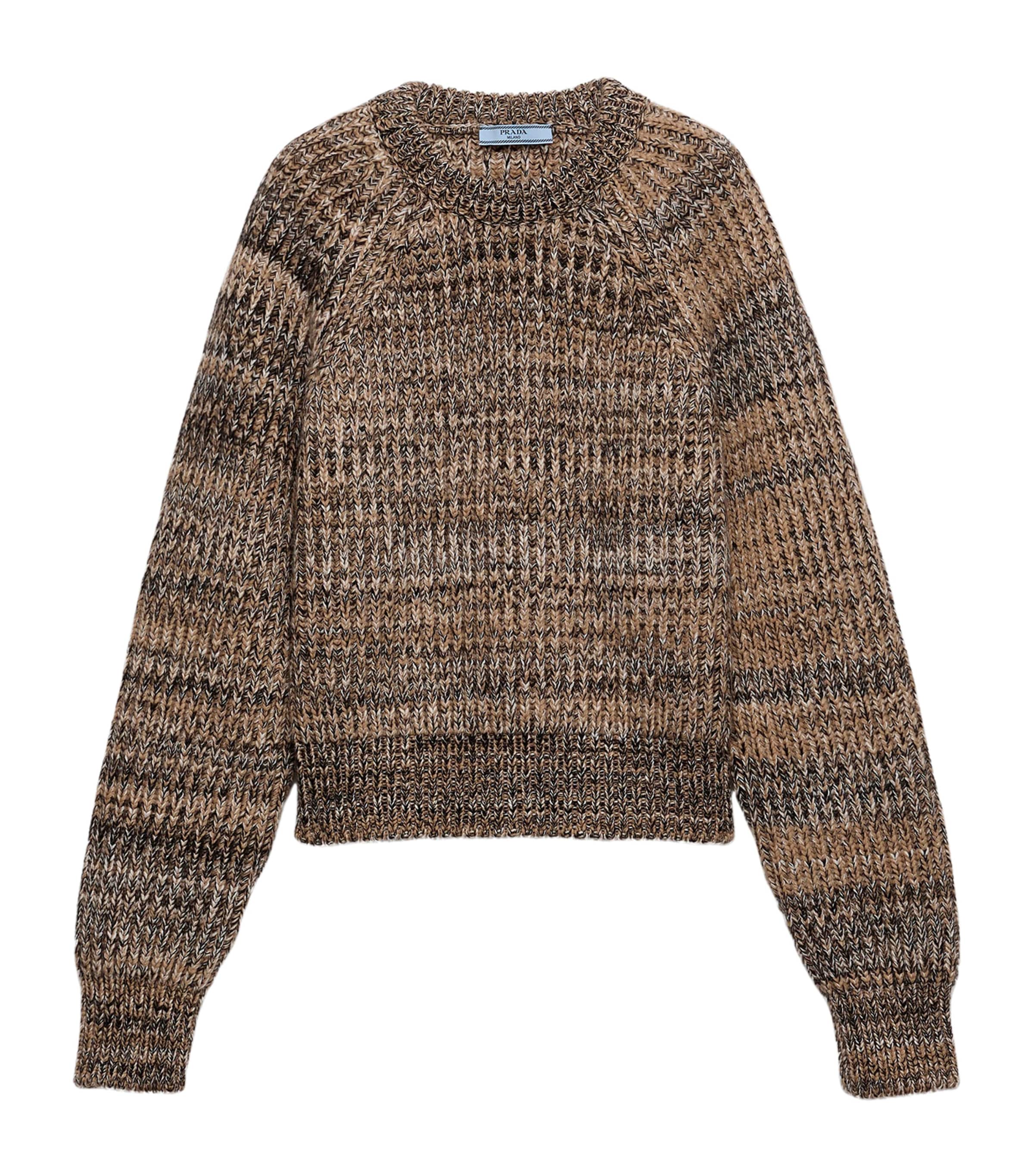 Prada Brown Wool-Cashmere Sweatshirt