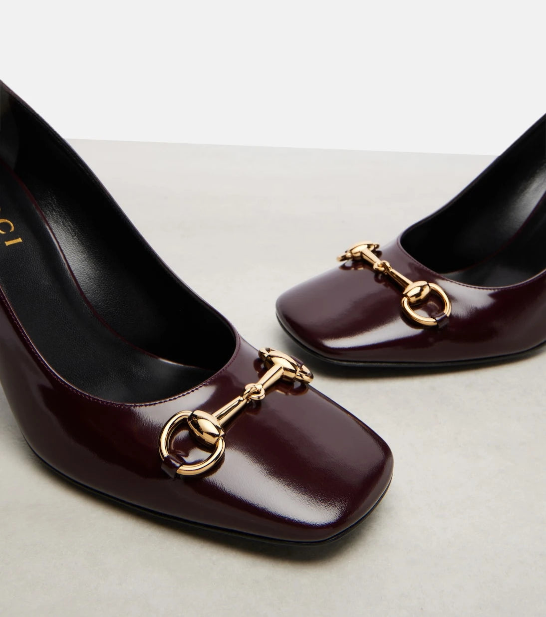 Gucci - Signora 85 Horsebit leather pumps