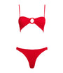 Hunza G Red Misty Tonal Hoop Bikini