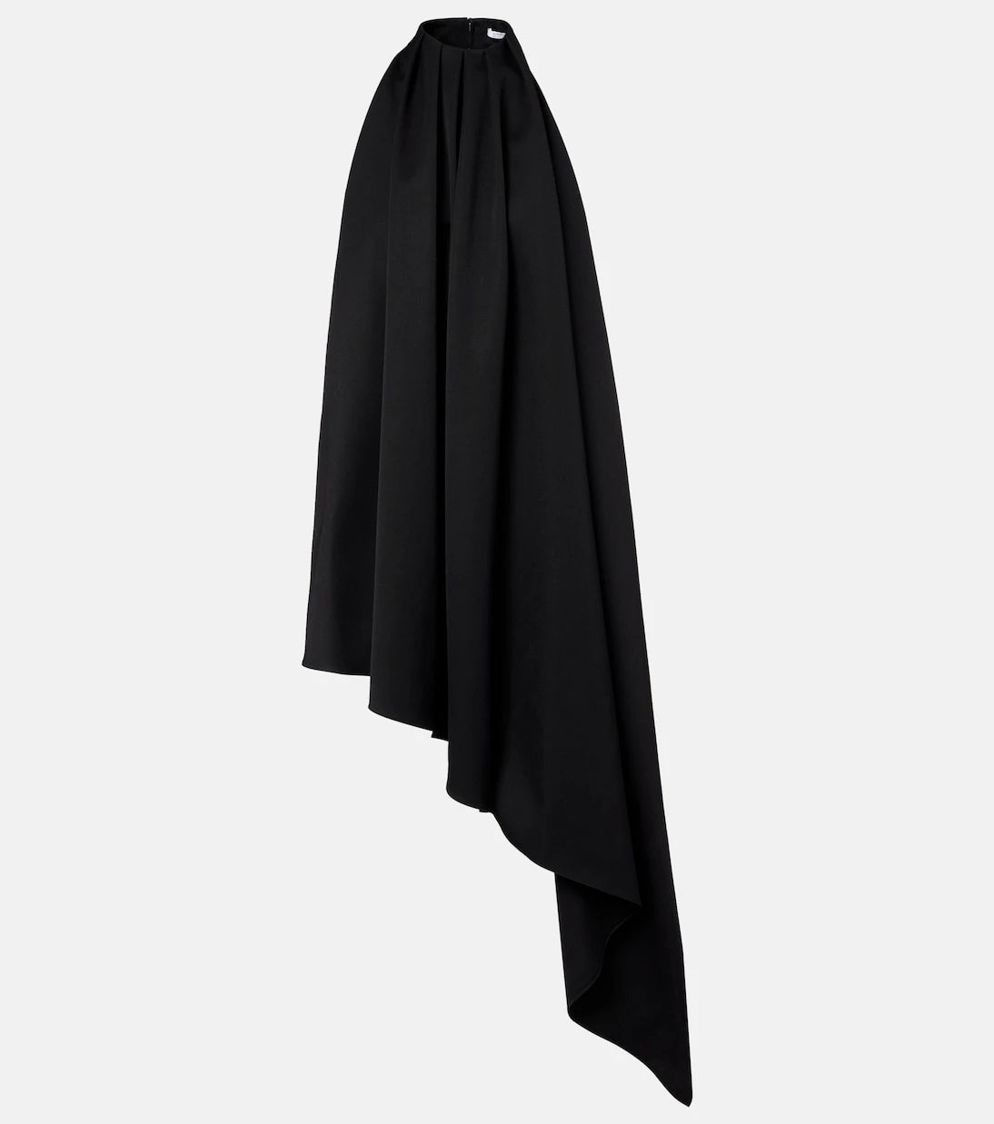 Givenchy - Asymmetric draped wool cocktail dress