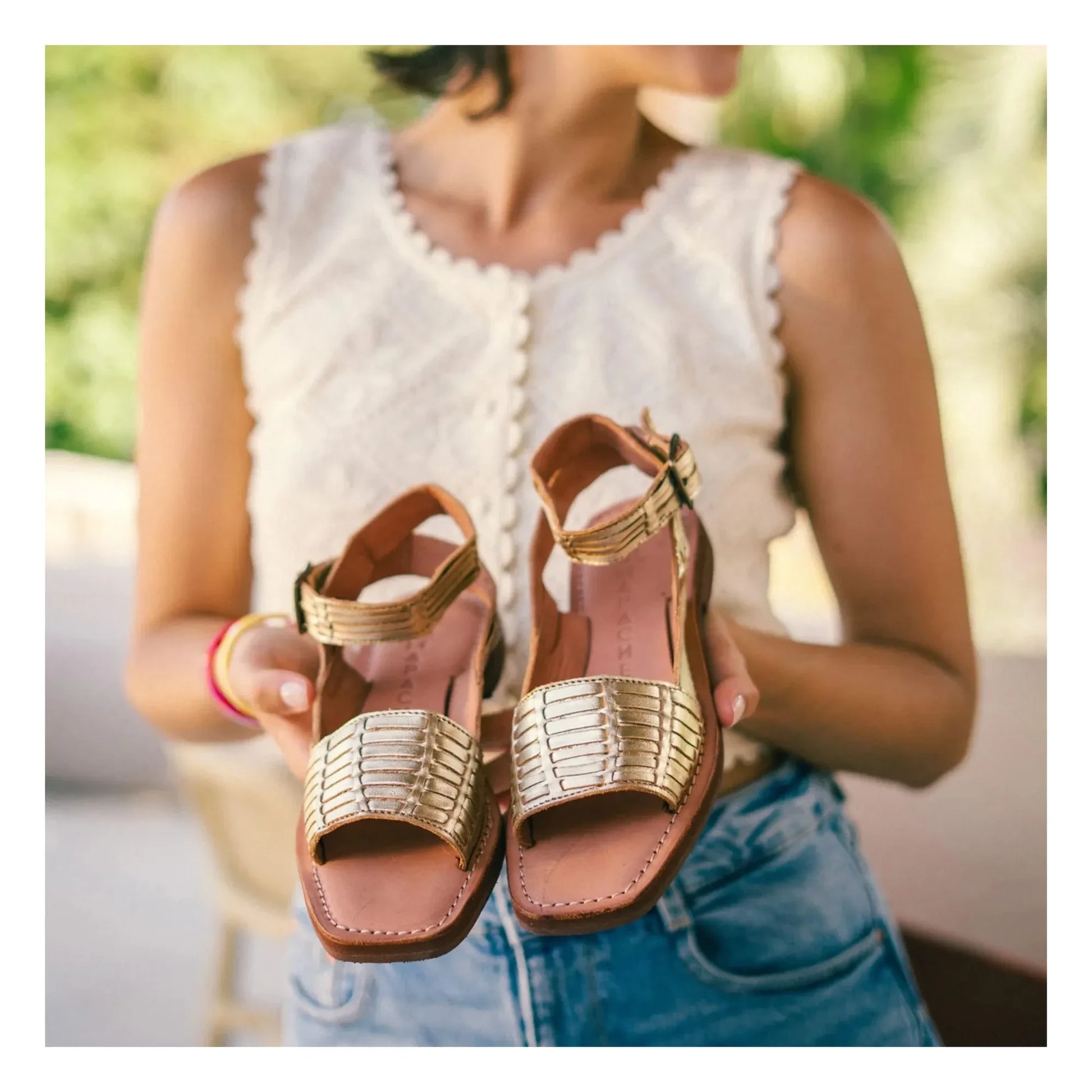 Mapache - Gloria sandals | Champagne