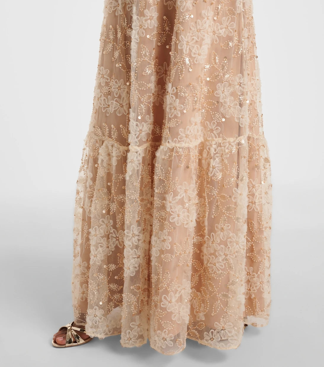 Self-Portrait - Embroidered caped gown