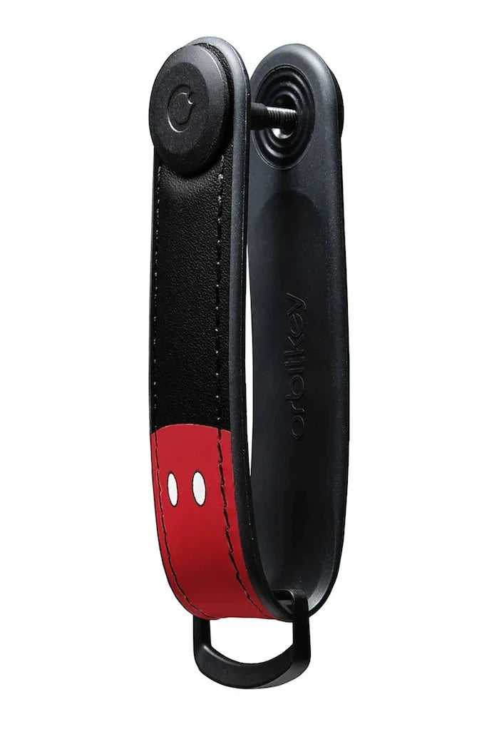 Orbitkey anahtarlık düzenleyici doğal deri Mickey Mouse