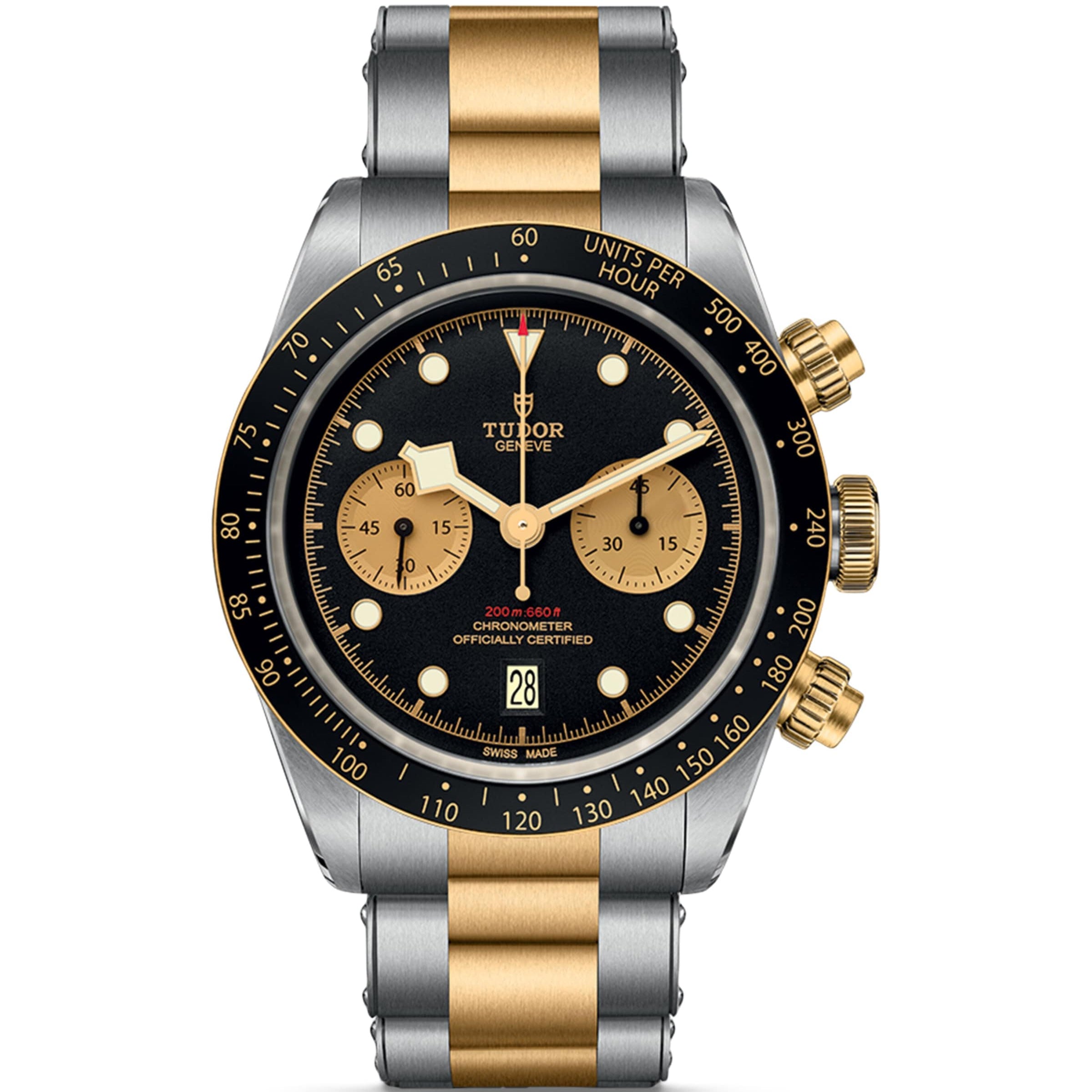 TUDOR Black Bay Chrono Stainless Steel and Yellow Gold Watch 41mm