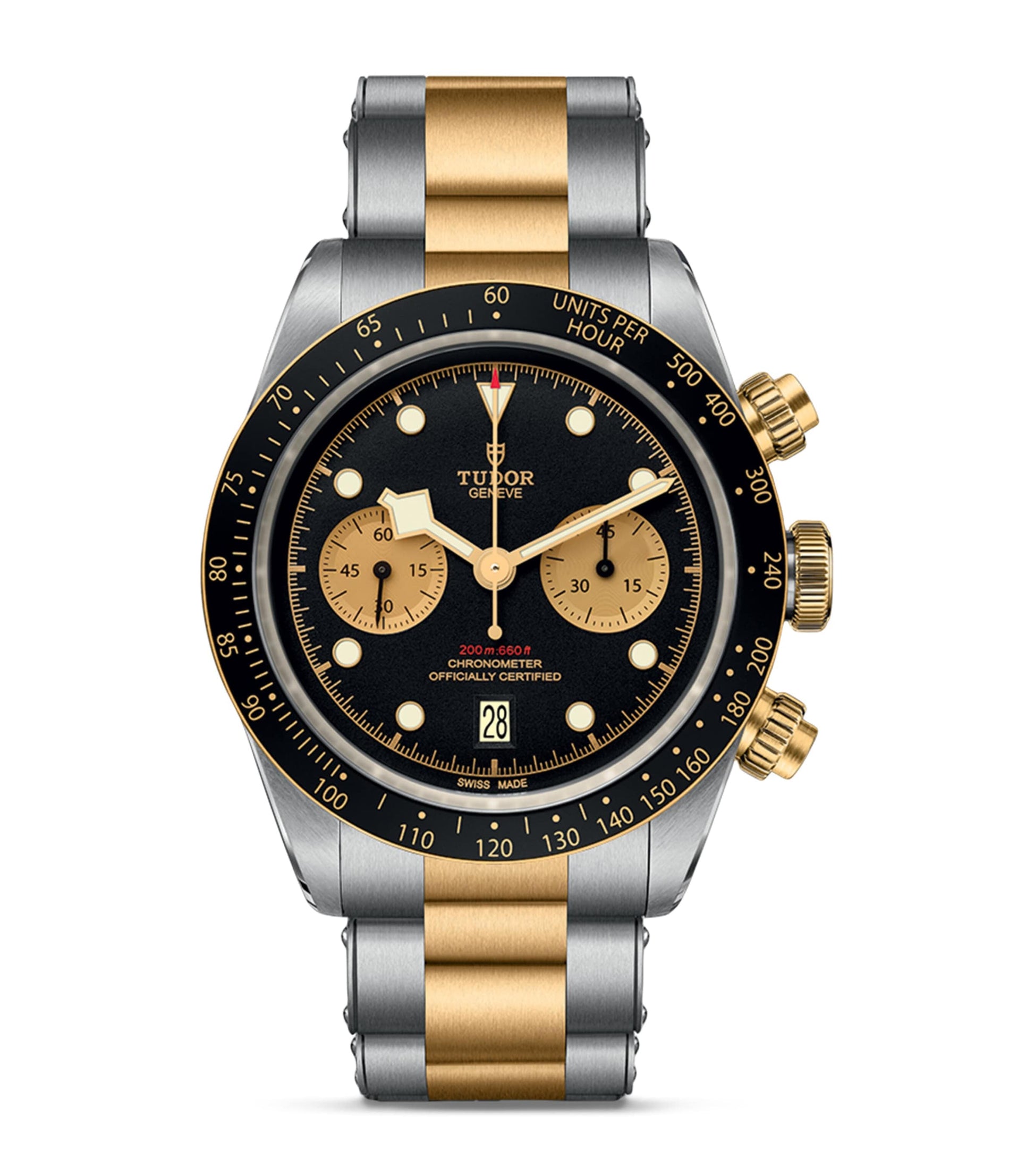TUDOR Black Bay Chrono Stainless Steel and Yellow Gold Watch 41mm