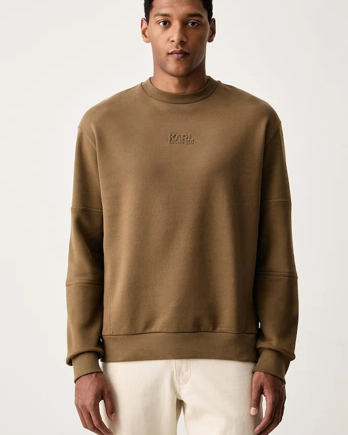 Karl Lagerfeld pamuklu erkek oversize sweatshirt