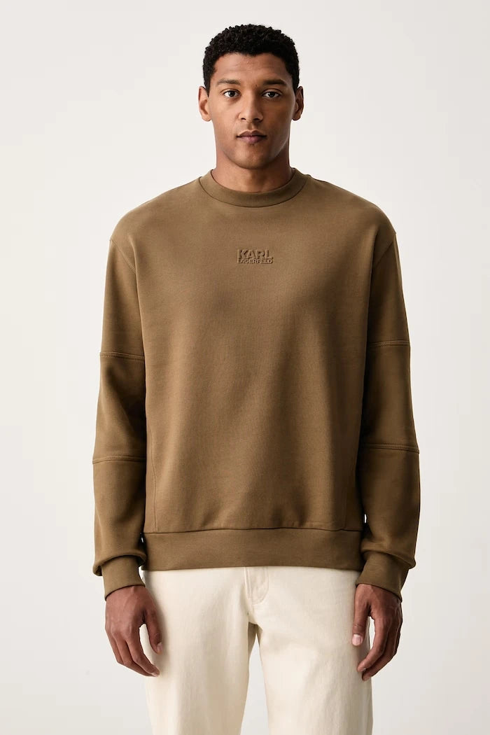 Karl Lagerfeld pamuklu erkek oversize sweatshirt