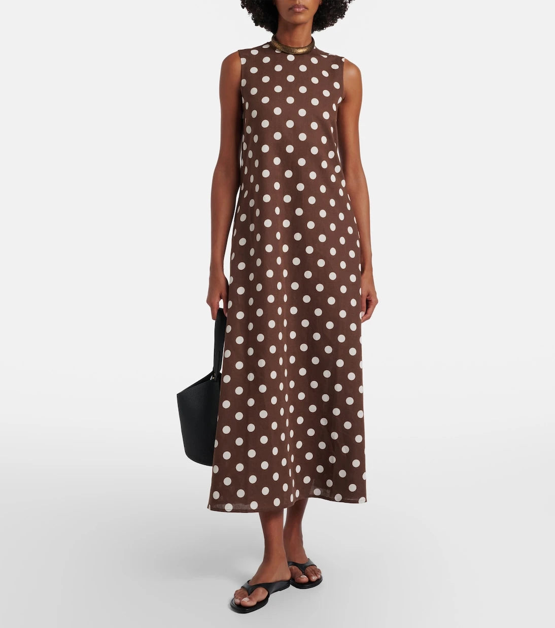 Asceno - Tallin linen and cotton maxi dress