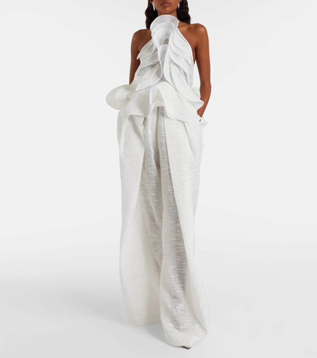 Maticevski - Étoile Wave ruffled top