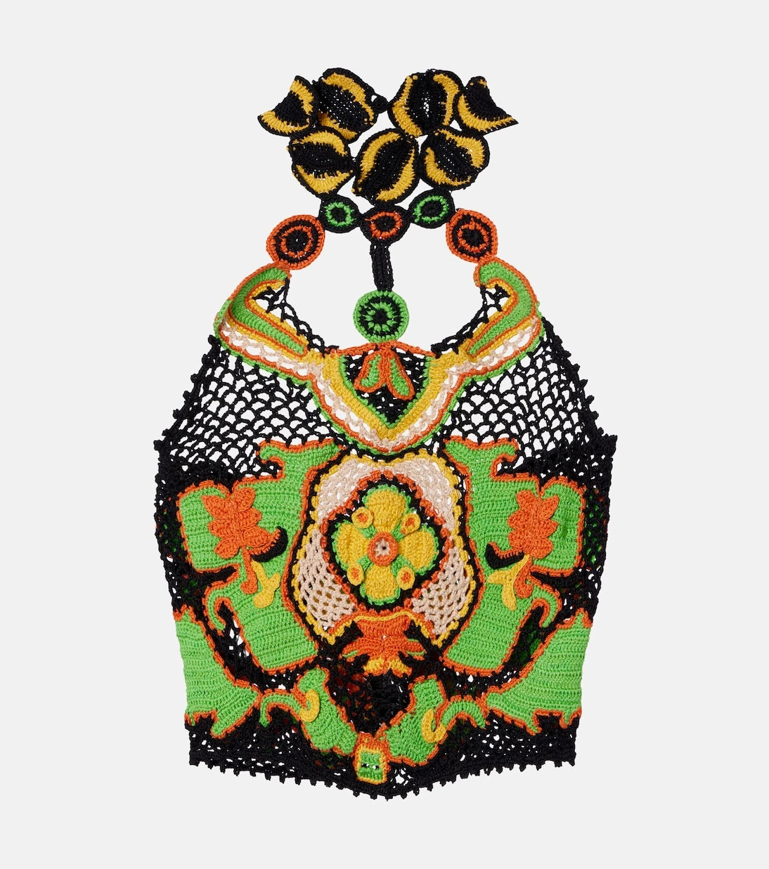 Etro - Floral crochet cotton crop top