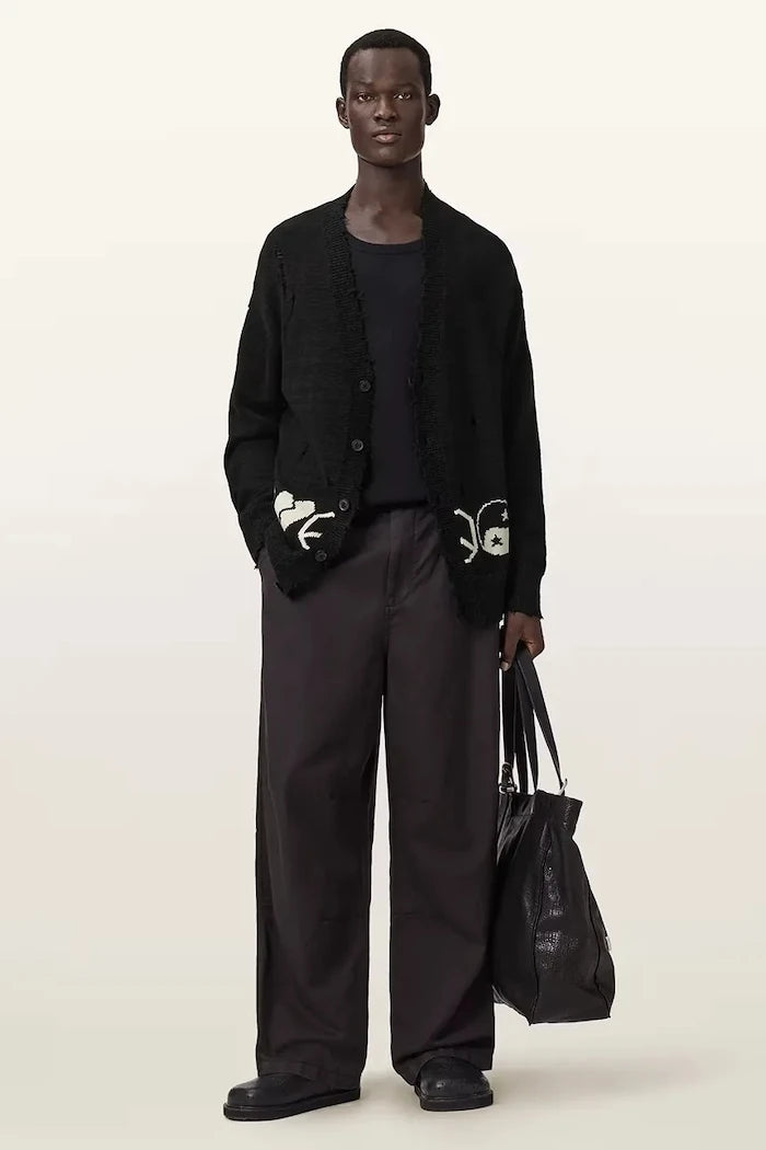 AllSaints жилетка мъжка от памук TABUA