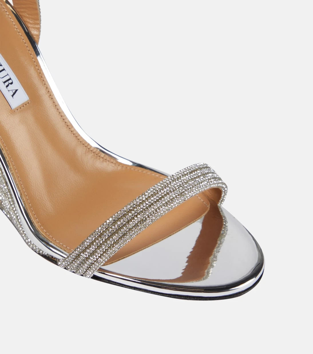 Aquazzura - Wow Crystal 95 wedge sandals