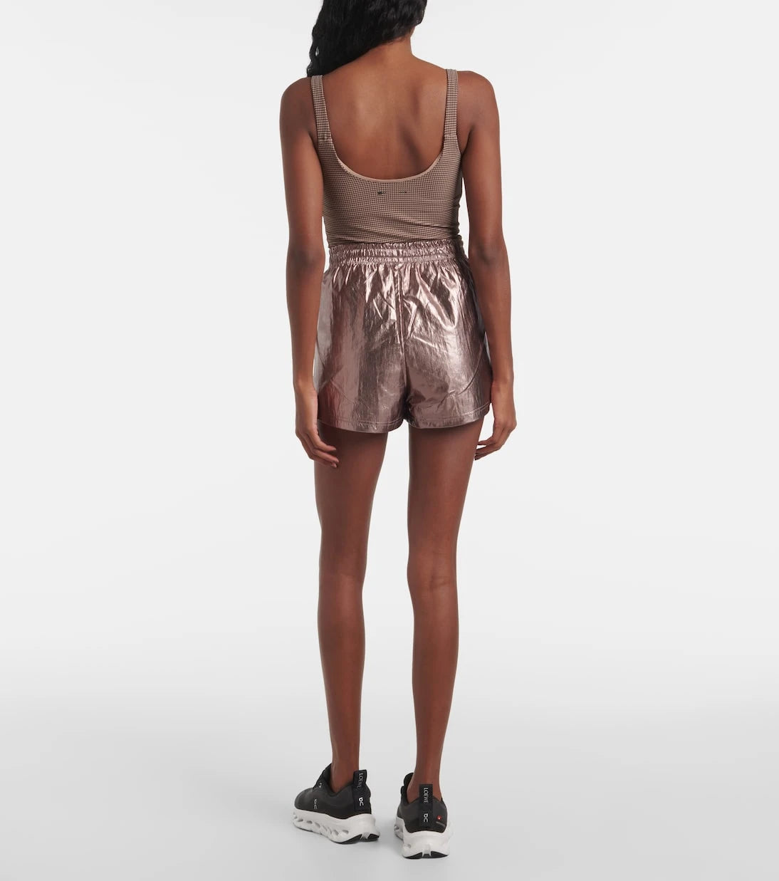 The Upside - Billie metallic running shorts