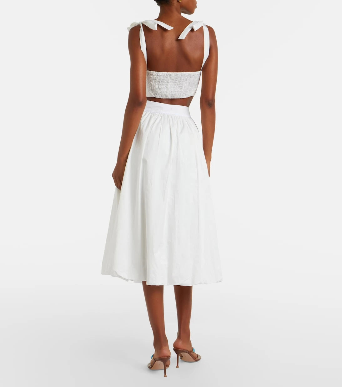 Bananhot - Alba cotton poplin midi skirt