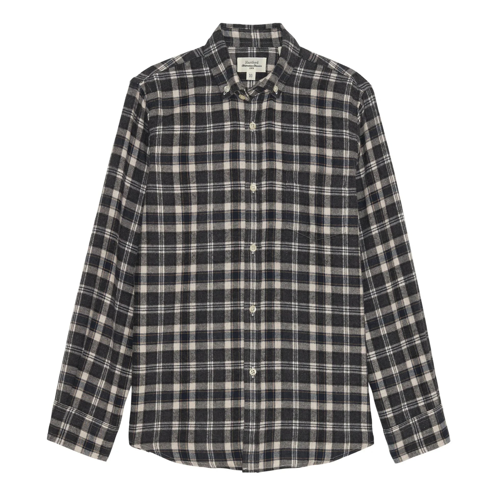 Hartford - Pitt Flannel Check Shirt | Carbon