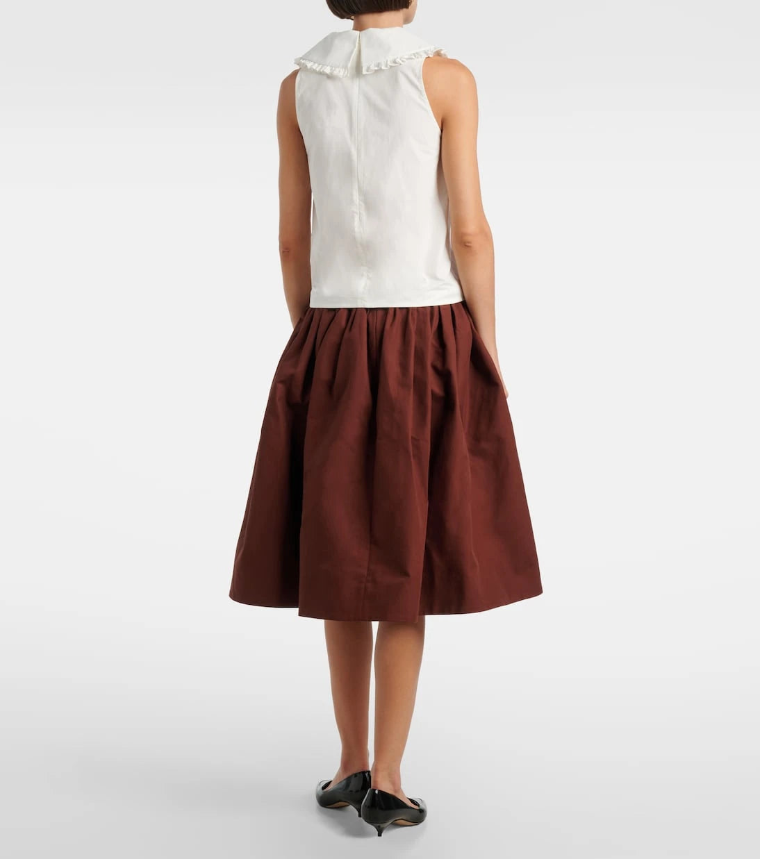 Shushu/Tong - Ruffled cotton top