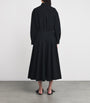 Polo Ralph Lauren Black Cotton Midi Shirt Dress