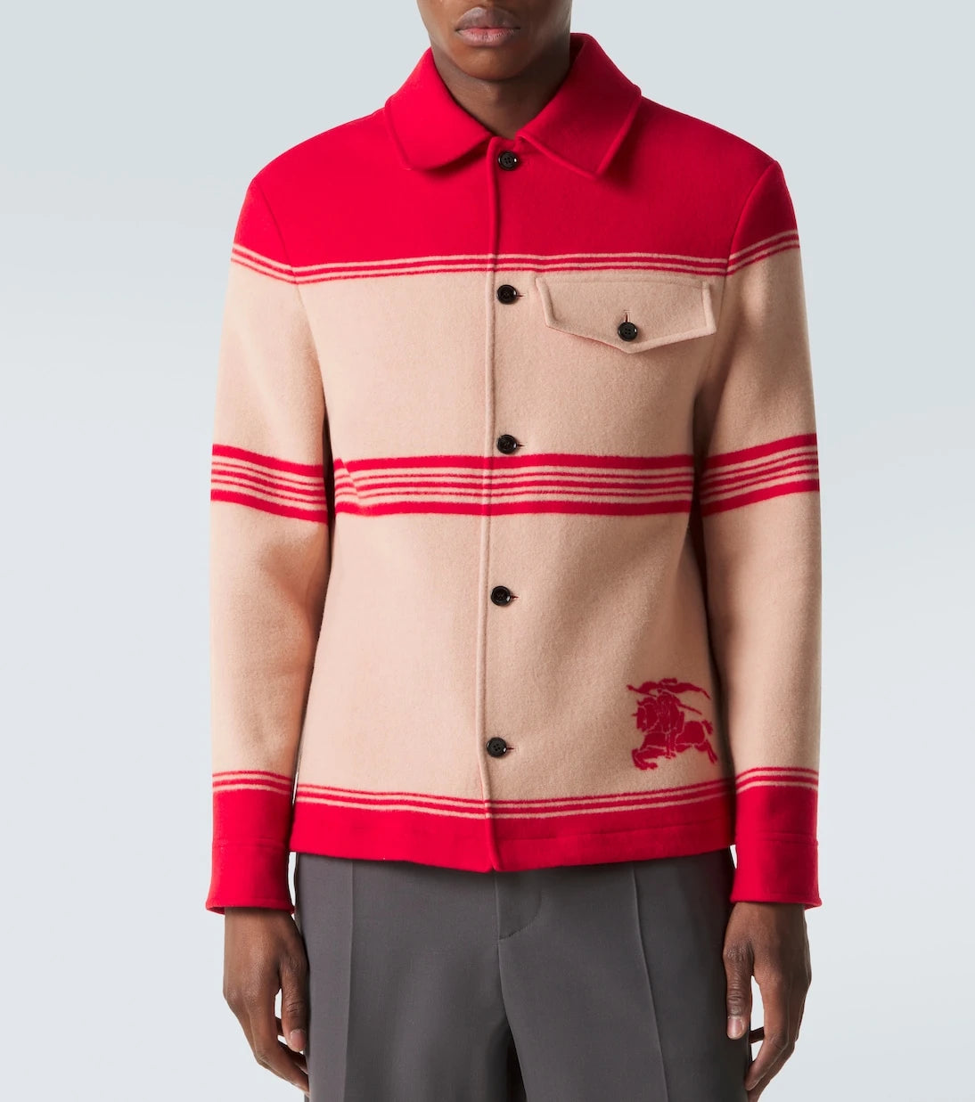 Burberry - جاكيت EKD من مزيج الصوف
