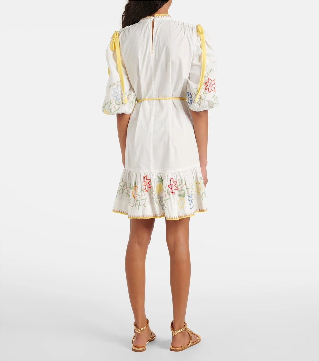 Alémais - Embroidered cotton minidress
