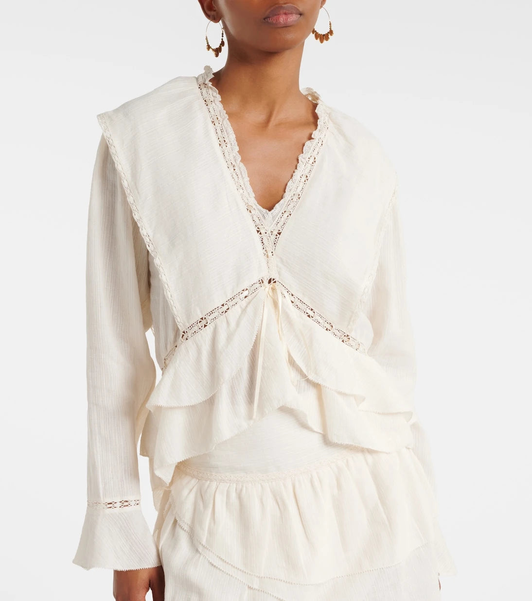 Marant Etoile - Damienne cotton and linen-blend top