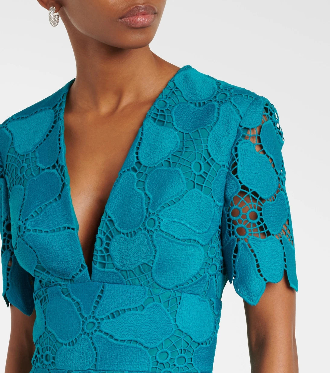Elie Saab - Broderie anglaise maxi dress