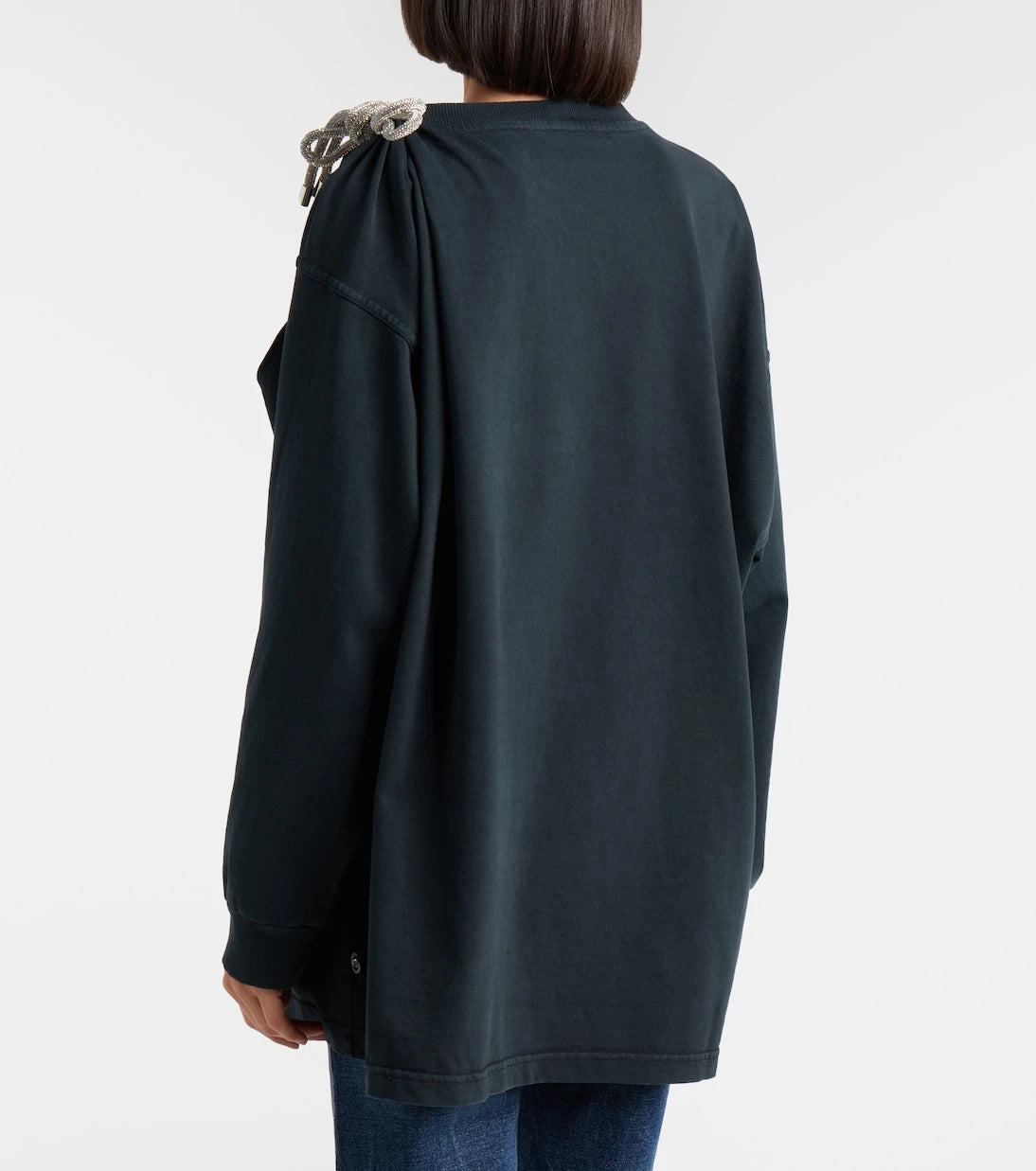 Area - Embellished cotton jersey T-shirt