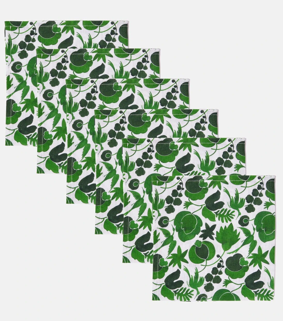 La DoubleJ - Large set of 6 floral napkins