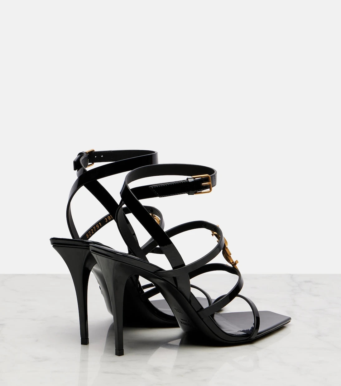 Saint Laurent - Cassandra 90 rugan sandalet