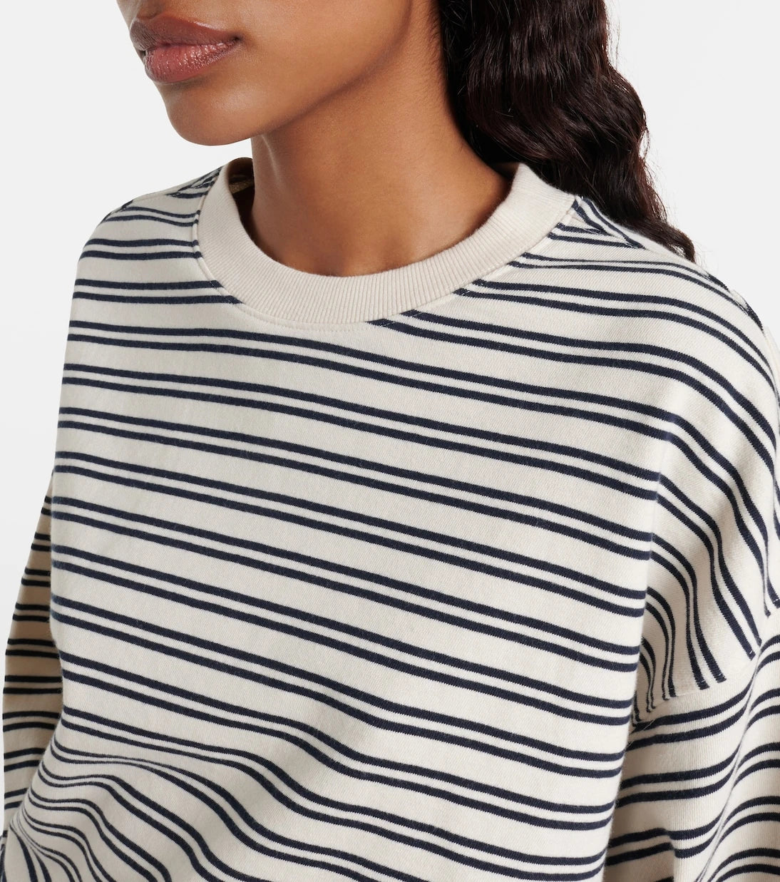Velvet - Isabelle striped cotton jersey sweatshirt