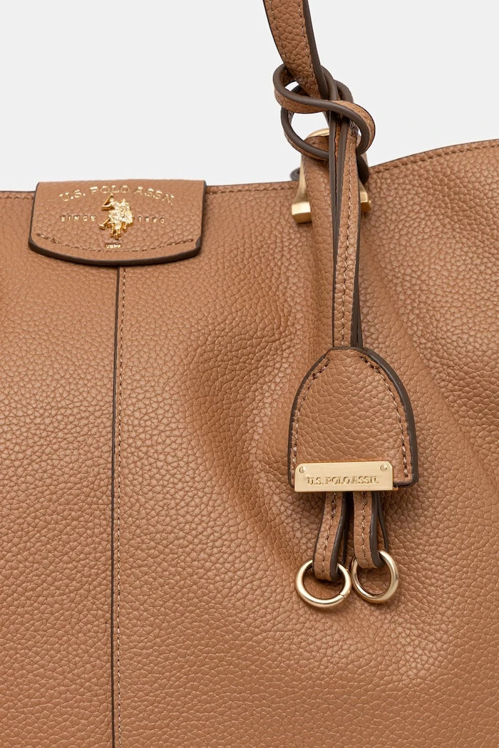 U.S. Polo Assn. Kadın Suni Deri Alışveriş Çantası ROYAL STEWART