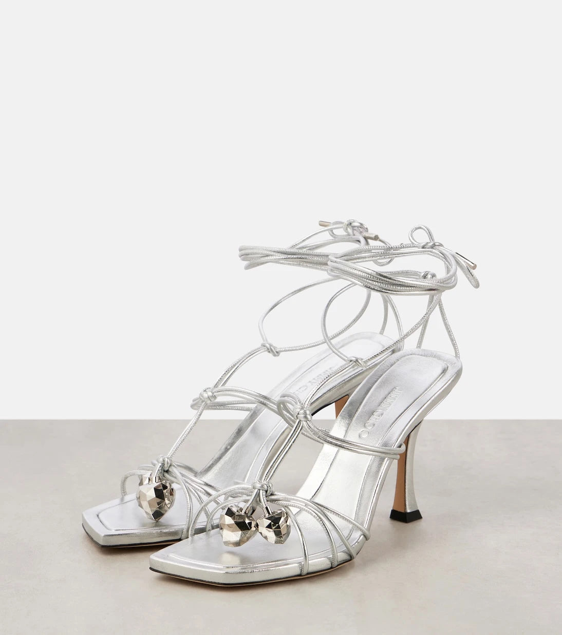 Jimmy Choo - Jemma 90 metallic leather sandals