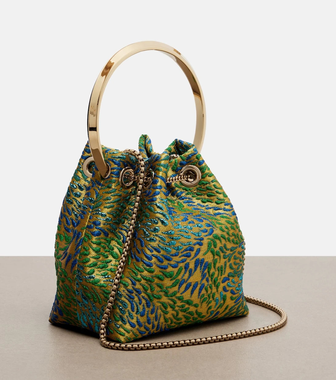 Jimmy Choo - Bon Bon brocade bucket bag