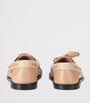 LOEWE Beige Leather Campo Boat Shoes