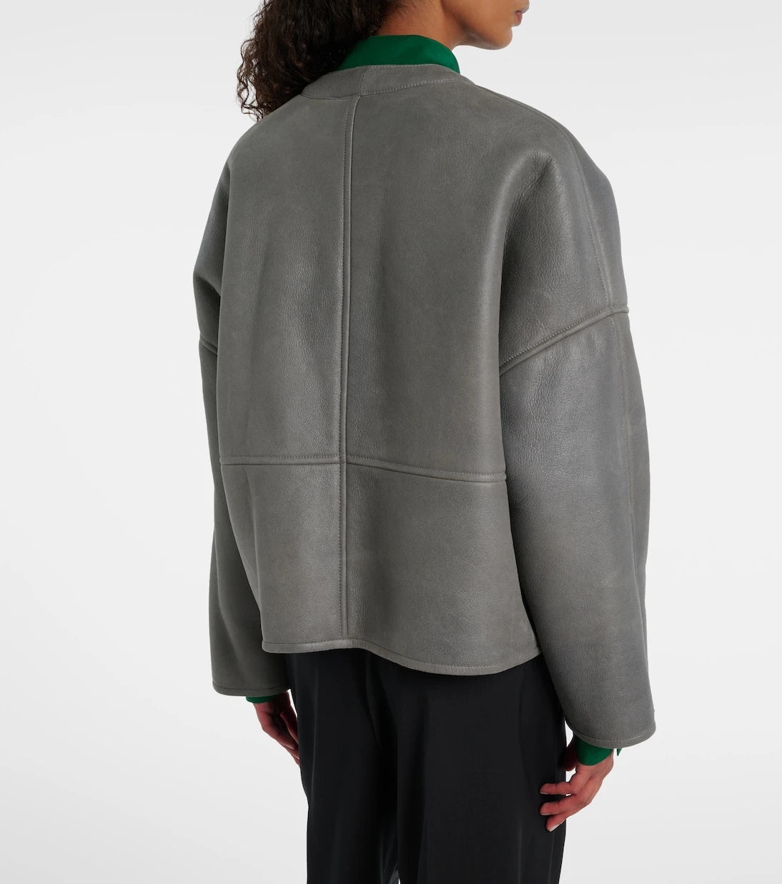 Loewe - Çakıl tüylü astarlı deri ceket