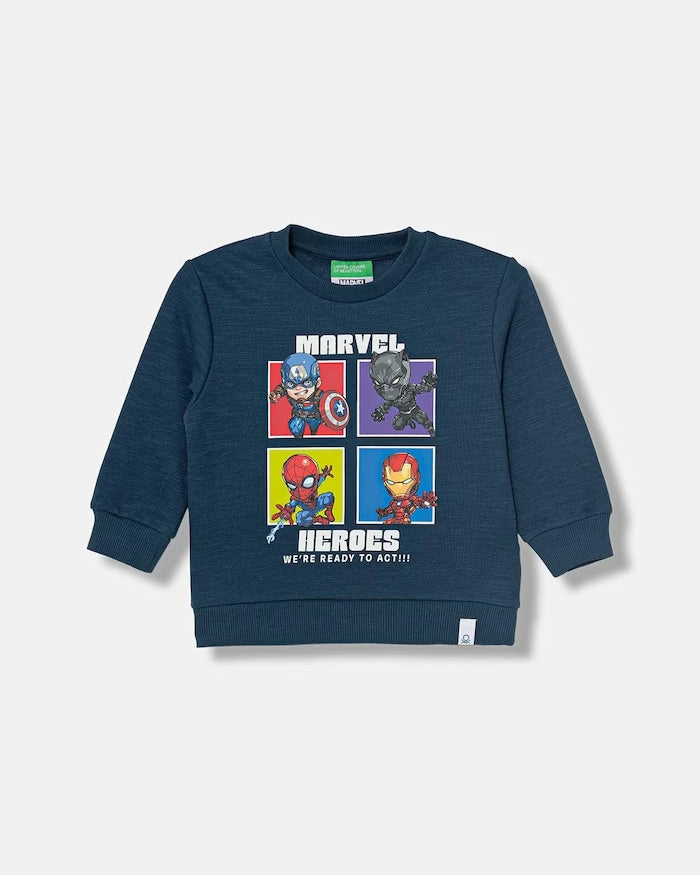 United Colors of Benetton çocuk pamuklu sweatshirt