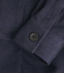100HANDS Navy Cashmere Single-Breasted Jacket