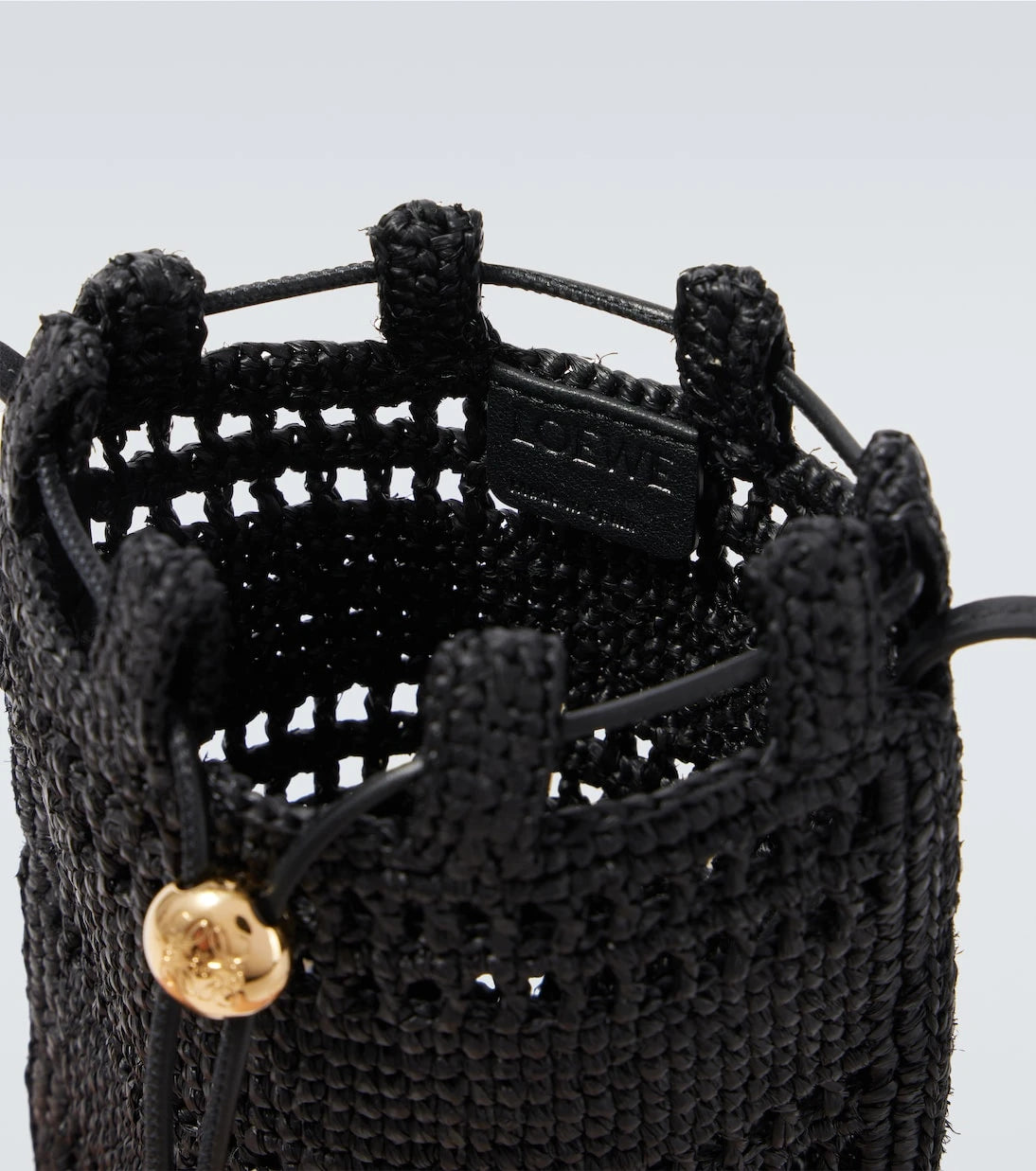 Loewe - Paula's Ibiza logo raffia crossbody bag