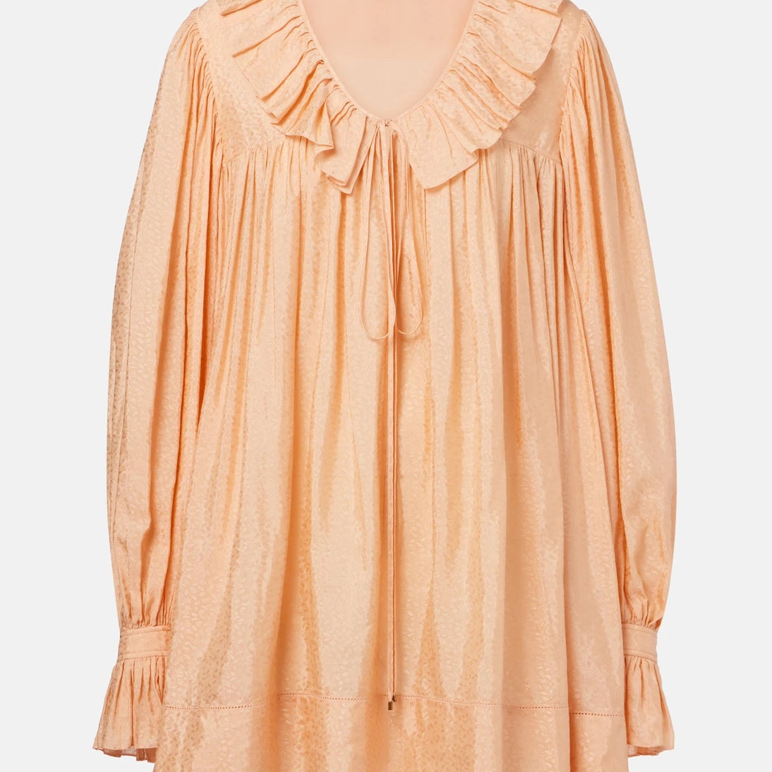 Chloé - Ruffled jacquard minidress