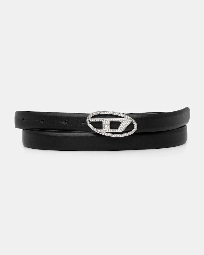 Diesel OVAL D LOGO B-1DR STRASS 20 Deri Kemer