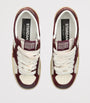 Burgundy Leather Stardan Sneakers