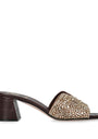 Leather Embellished Florence Heeled Mules 50