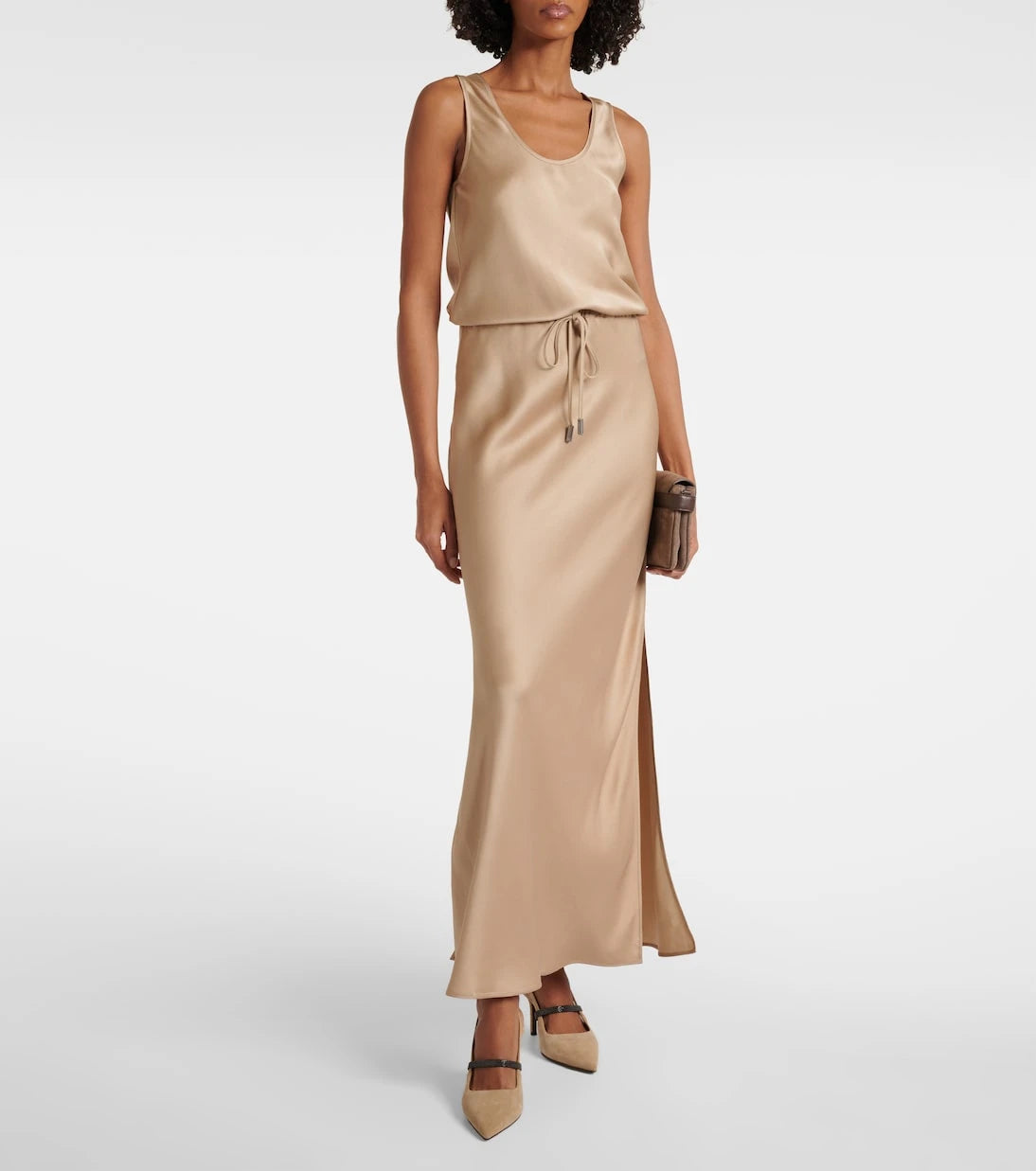 Brunello Cucinelli - Satin maxi dress