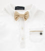 Monnalisa Linen-Cotton Shirt, Trousers and Bow Tie Set (3-36 Months)