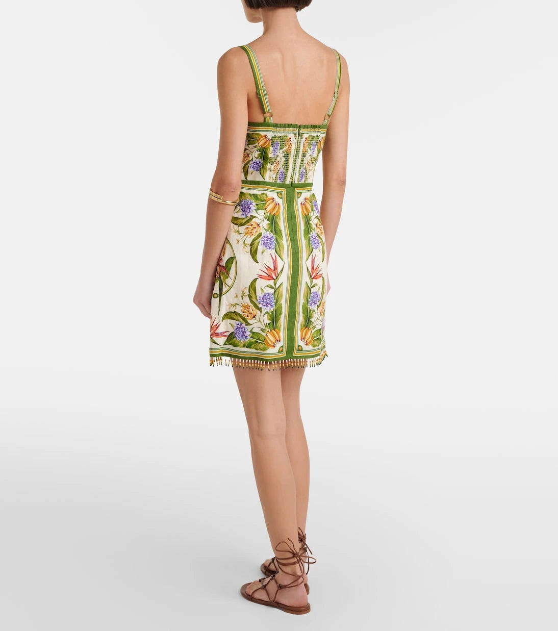 Farm Rio - Printed linen minidress